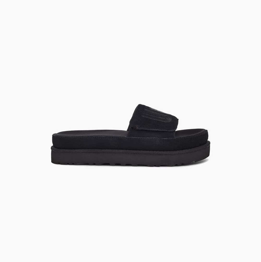 UGG Laton - Badesandaler Dame - Svart (NO-L739)